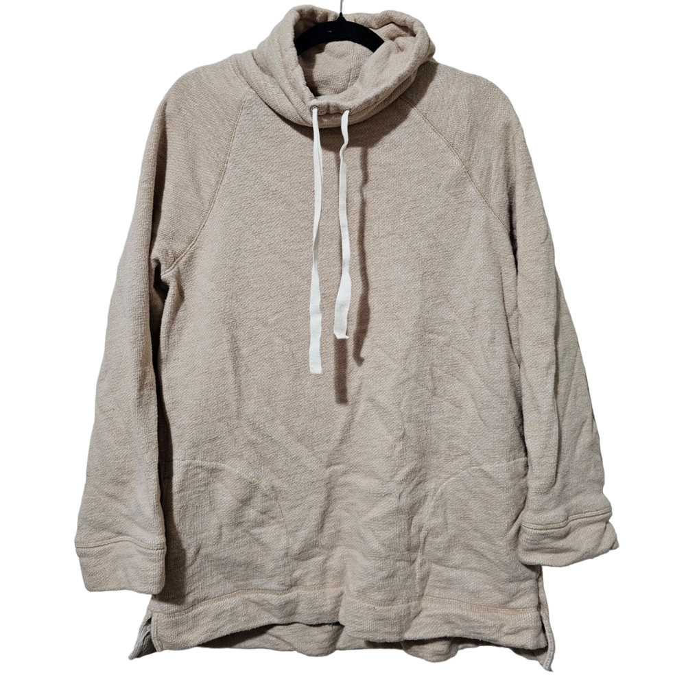 J. Crew Tan Crew Neck Cowl Pullover Sweater